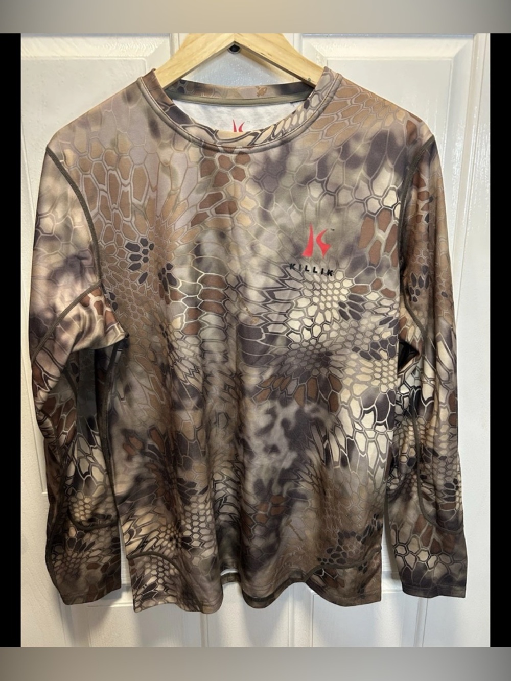 Killik Men's Hunting Shirt MD Kryptek Highlander Camo Bamboo Blend Lng Sleeve
